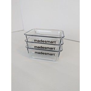 Made Smart Small Clear Acrylic Desk Drawer Organizer Bin Containers